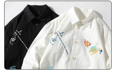 Camisa de Manga Larga con Solapa para Hombre - Image 16