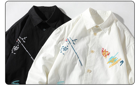 Camisa de Manga Larga con Solapa para Hombre - Image 16