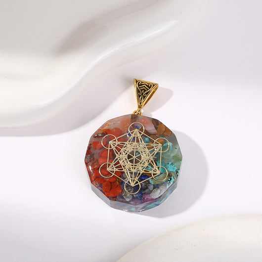 Colgante de Cristal Curativo Reiki con Piedra Natural para 7 Chakras - Image 33
