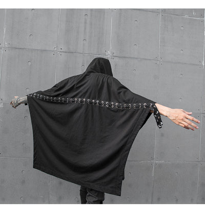 Camiseta Suelta Negra con Mangas Murciélago - Image 22