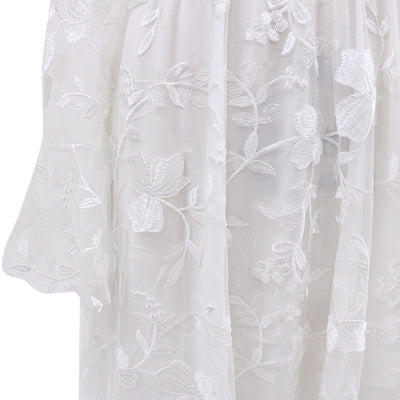 Vestido de Novia Elegante con Encaje y Mangas Largas - Image 8