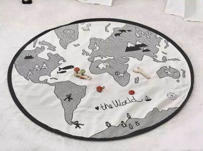 Tapete de Juego Mapa Mundi con Diseño Infantil Divertido para Bebé - Image 5