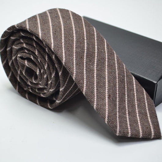 Corbata de Lana Imitación a Cuadros y Rayas para Bodas - Image 13