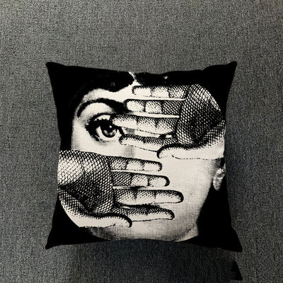 Funda de Almohada de Algodón y Lino para Sala de Estar - Image 55