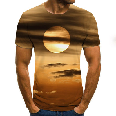Playera de Manga Corta para Hombre con Estampado 3D de Caricaturas - Image 6