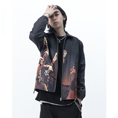 Chaqueta Estampado Rock Personalidad Unisex - Image 2