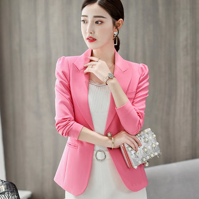 Blazer Casual de Manga Larga en Color Liso - Estilo Moderno - Image 9