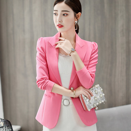 Blazer Casual de Manga Larga en Color Liso - Estilo Moderno - Image 9