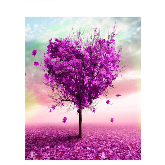 Cuadro Digital Árbol de Corazones Rojo sin Marco - Venta al Por Mayor