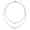 New Summer Multi Layer Sequined Choker Necklace For Women Dorado Color Double Layer Round Pendant Necklace Fashion Jewelry silvery