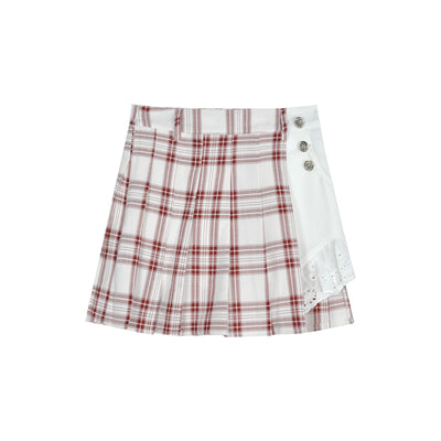 Conjunto Falda Plisada y Blusa a Cuadros - Image 12