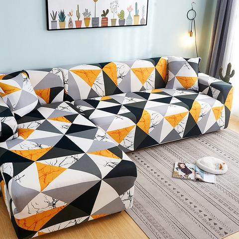 Funda de Sofá Elástica con Estampado Caleidoscopio Moderno - Image 32