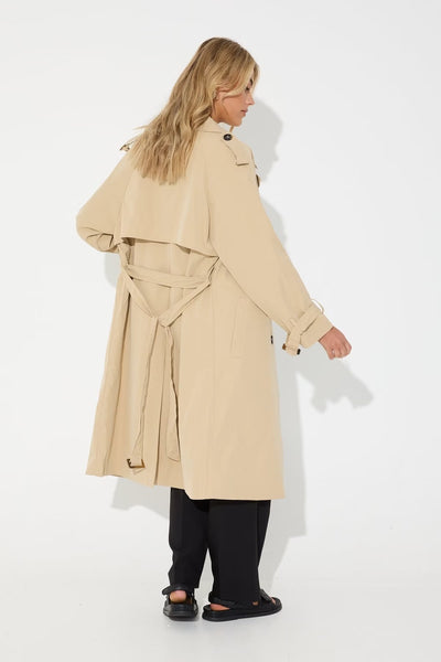 Abrigo Trench Casual Largo para Mujer - Image 13