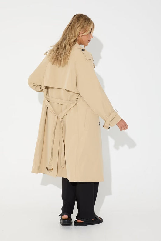 Abrigo Trench Casual Largo para Mujer - Image 13