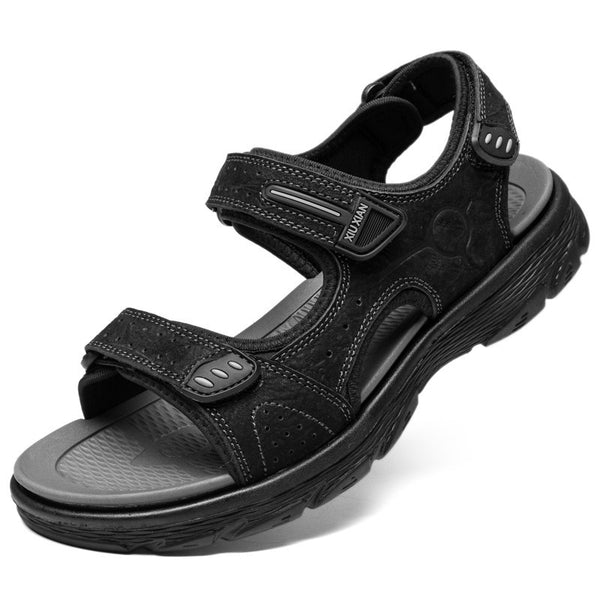 Sandalias de Cuero para Hombre - Calzado Deportivo de Verano para Playa y Exterior