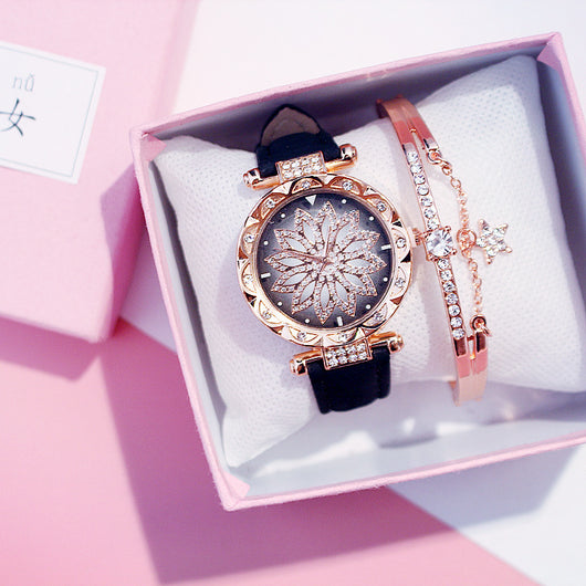 Reloj de Cuarzo Giratorio para Mujer con Diseño Casual - Image 6