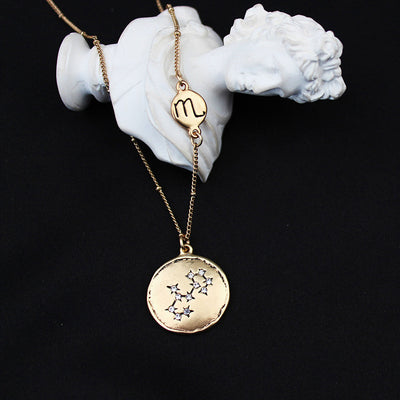Colgante Dorado de los 12 Signos del Zodiaco - Image 34