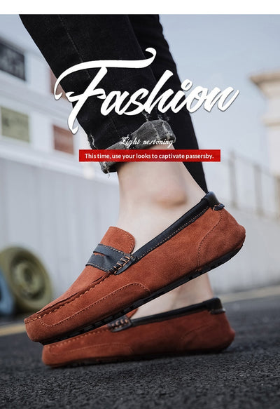 Mocasín de Cuero con Detalles en Contraste - Zapatos Versátiles para Hombre - Image 21