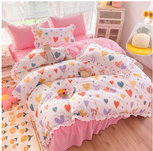 Funda Nórdica Infantil 100% Algodón con Diseño de Princesas para Dormitorio - Image 3
