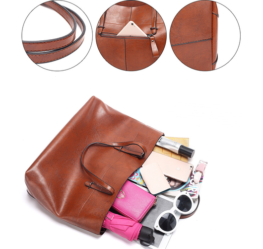 Bolso de Cuero Genuino Estilo Casual Horizontal para Mujer - Image 10