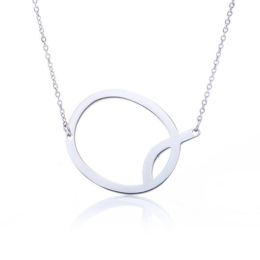 Collar Inicial Acero Inoxidable Chapado en Oro Rosa - Image 71