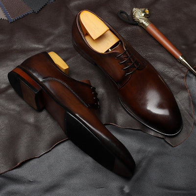 Zapatos de Cuero para Hombre Estilo Ejecutivo Punta Afilada con Cordones - Image 10