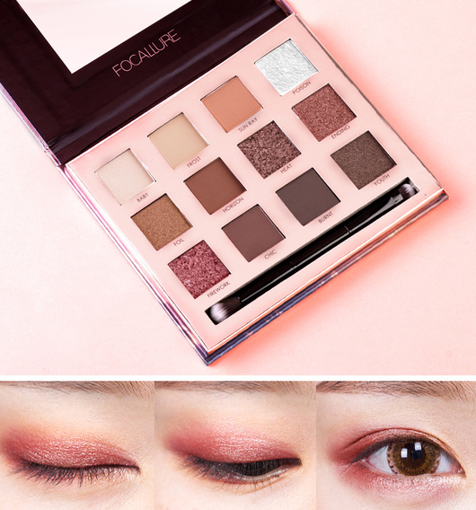 Paleta de Sombras Focallure 12 Colores Brillantes - Image 7