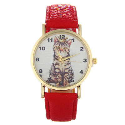 Reloj con Patrón de Gatito Adorable en Cuclillas - Image 14