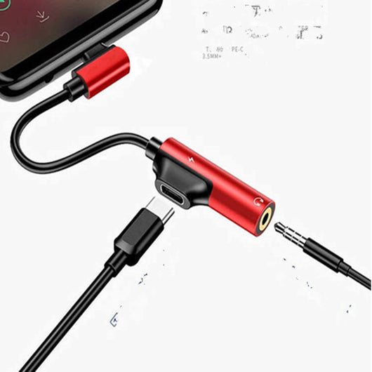 Adaptador 2 en 1 para Carga y Audio Simultáneo