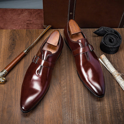 Zapatos de Cuero Penny Loafer para Hombre - Elegancia Casual Profesional - Image 17