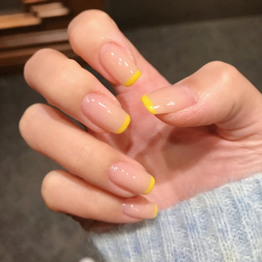 Parches de Uñas Francesas Nude Pequeños - Image 3
