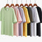 Camiseta de cuello redondo con hombros caídos
