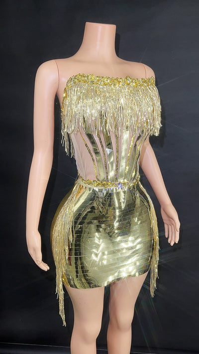 Top Tubo con Borlas y Falda Corta para Mujer - Image 38