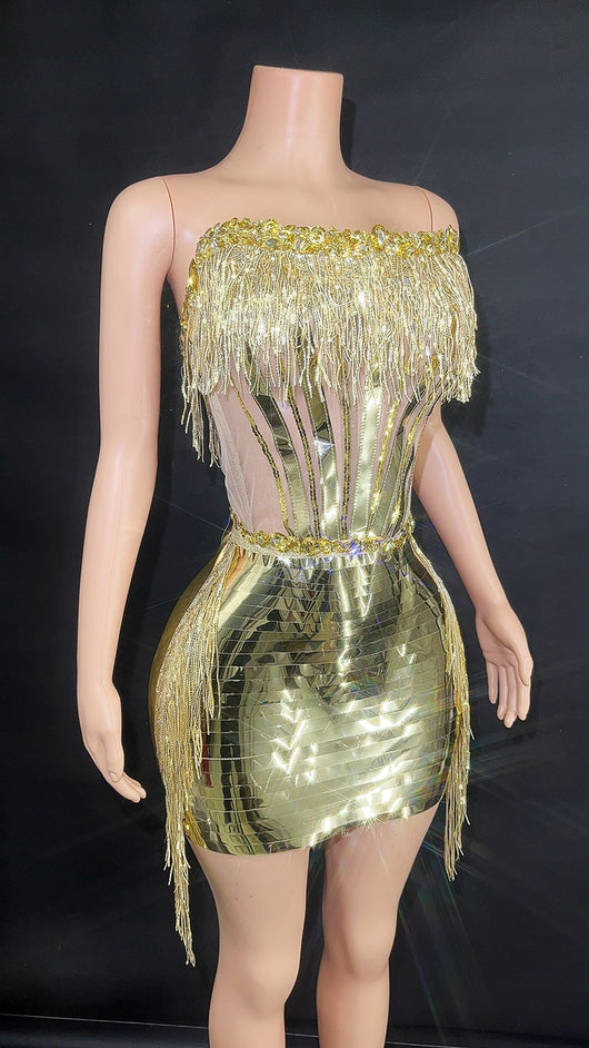 Top Tubo con Borlas y Falda Corta para Mujer - Image 38