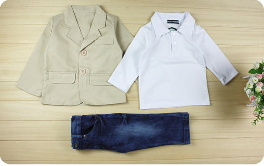 Traje de 3 Piezas para Niño con Cinturón Incluido - Image 10