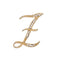 Fashion clothing accessories 26 English alphabet brooches Z