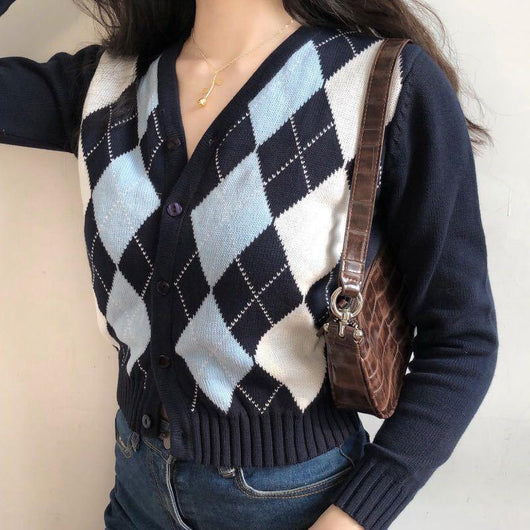 Cardigan Tejido Diamante Premium - Image 12