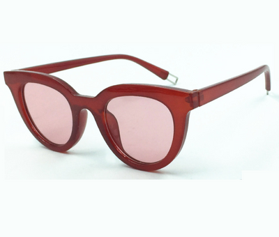 White vintage cat-eye sunglasses with dark lenses, angled on a clean white background. - Image 11