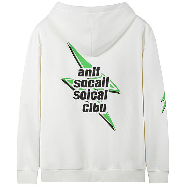 Suéter Holgado Estampado de Moda Casual