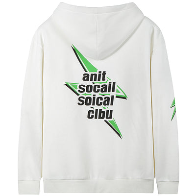Suéter Holgado Estampado de Moda Casual