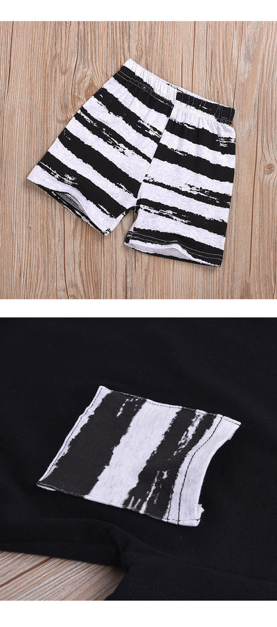 Conjunto Casual de Verano para Niño: Camiseta y Pantalones Cortos - Image 3