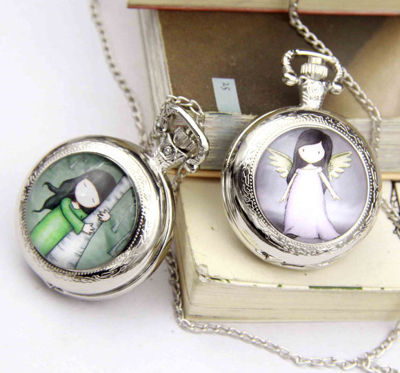 Angel Pocket Watch for Women - Classic and Elegant Design