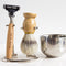 Juego de Afeitado Premium con Mango de Madera Maciza