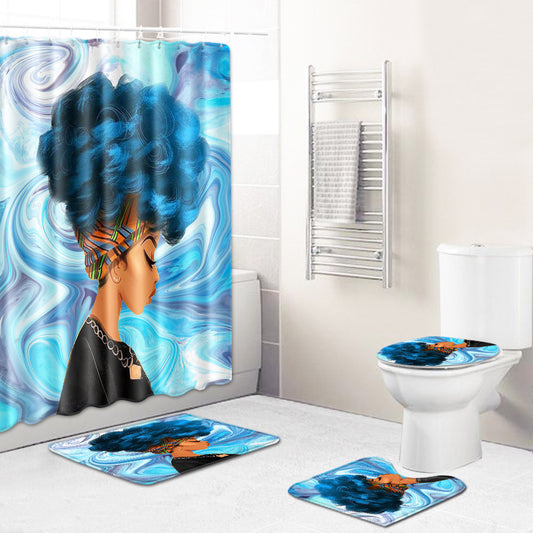 Cortina de Baño Africana Diseño Creativo para Mujeres - Image 2