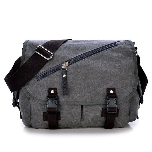 Bolsa de Lona para Hombre con Correa de Hombro