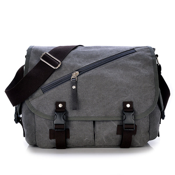 Bolsa de Lona para Hombre con Correa de Hombro