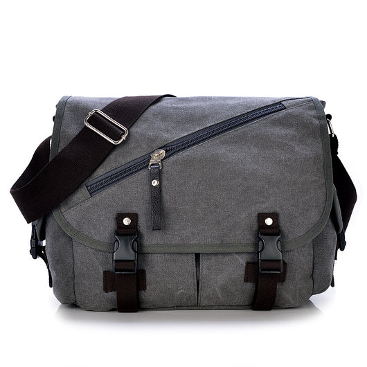 Bolsa de Lona para Hombre con Correa de Hombro