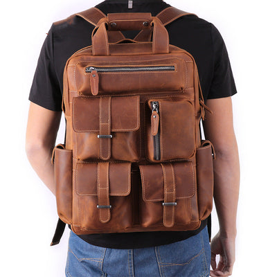 Bolsa de Cuero Crazy Horse Retro para Hombre - Image 3