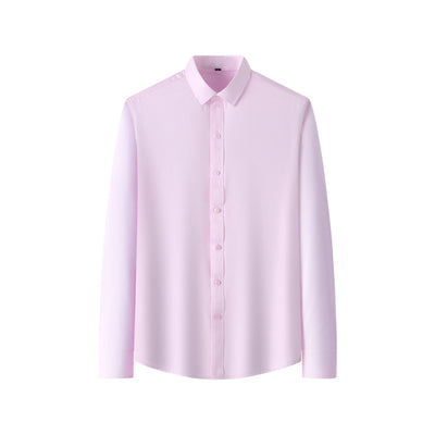 Camisa Elástica de Talla Grande para Hombre de Manga Larga - Image 10