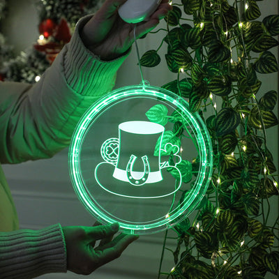 Lámpara LED 3D Decorativa Trébol Verde - Luz Multicolor para Fiestas - Image 10